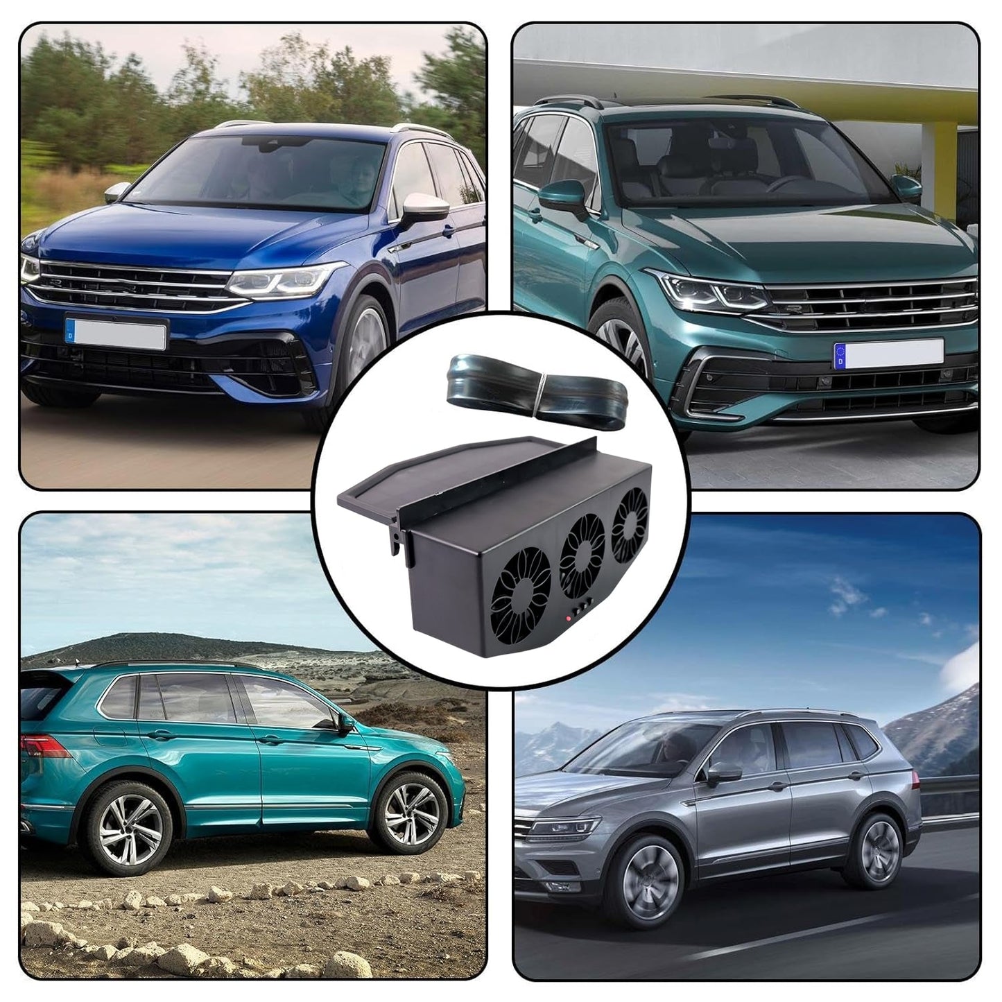 Car Solar Ventilation System – Triple Fan