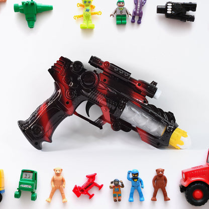 TTG LED Flashing Sound Laser Toy Gun – Battery Operated Space Gun with Lights & Music