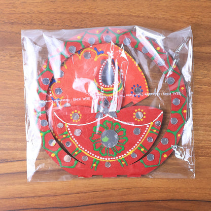 Handcrafted Wooden Decorative Diya Stand (1 Pc)