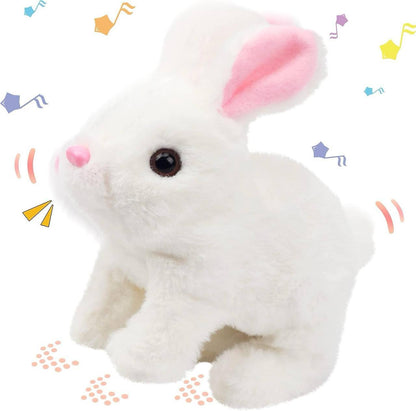 Interactive Hopping & Walking Plush Rabbit Toy for Kids - Soft & Engaging!