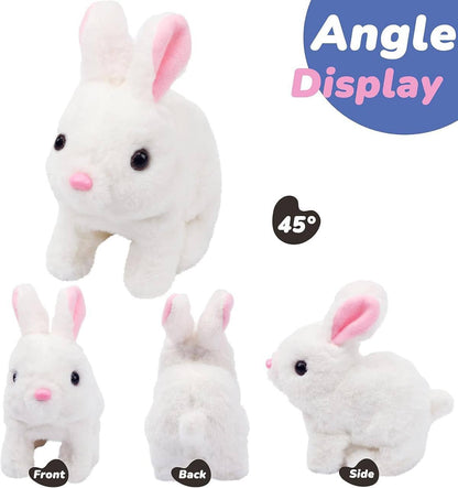 Interactive Hopping & Walking Plush Rabbit Toy for Kids - Soft & Engaging!