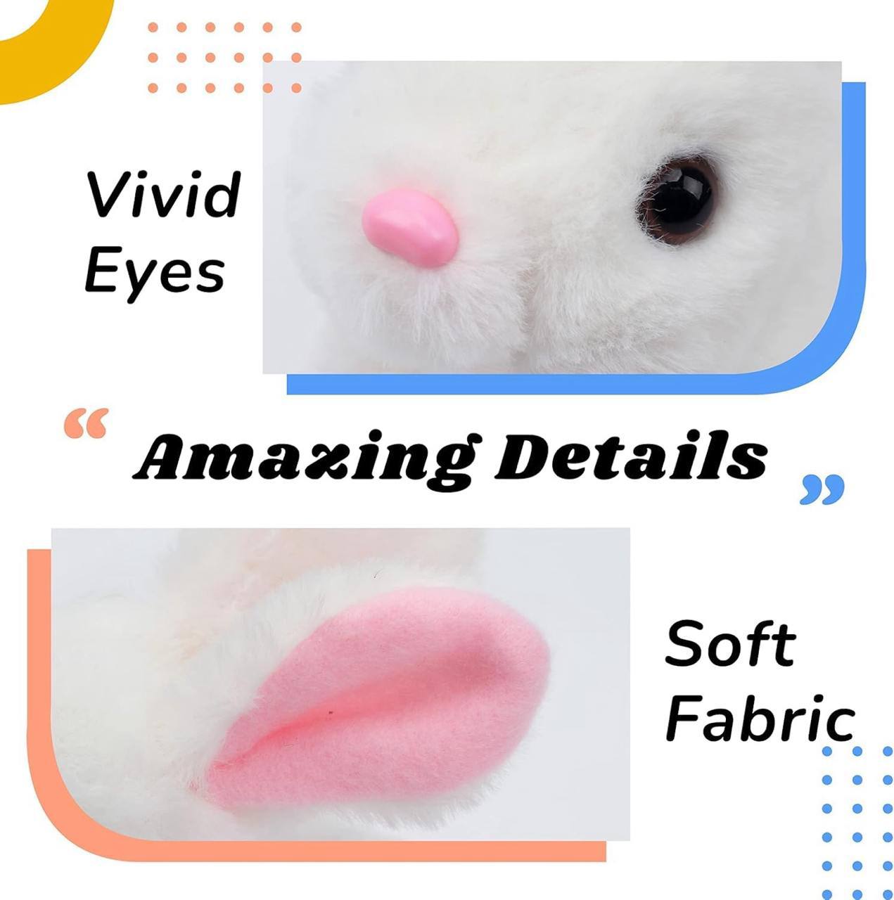 Interactive Hopping & Walking Plush Rabbit Toy for Kids - Soft & Engaging!