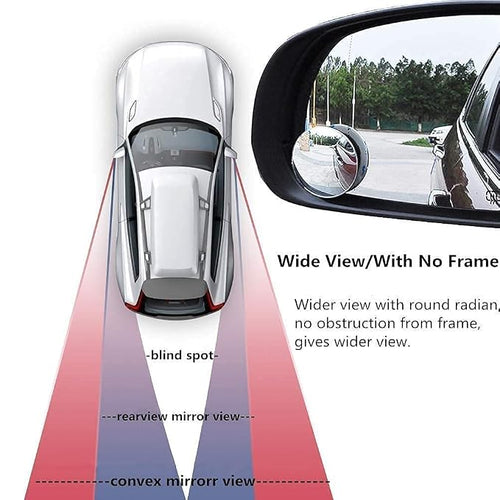 Car Glass Mirror Blind Spot, 360° Mirror