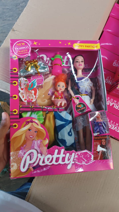 Fashion Doll with Baby Accessories Set (Mix Design)