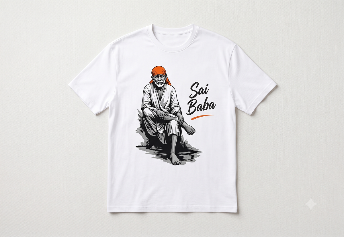 Divine Sai Baba Streetwear Oversized T-Shirt