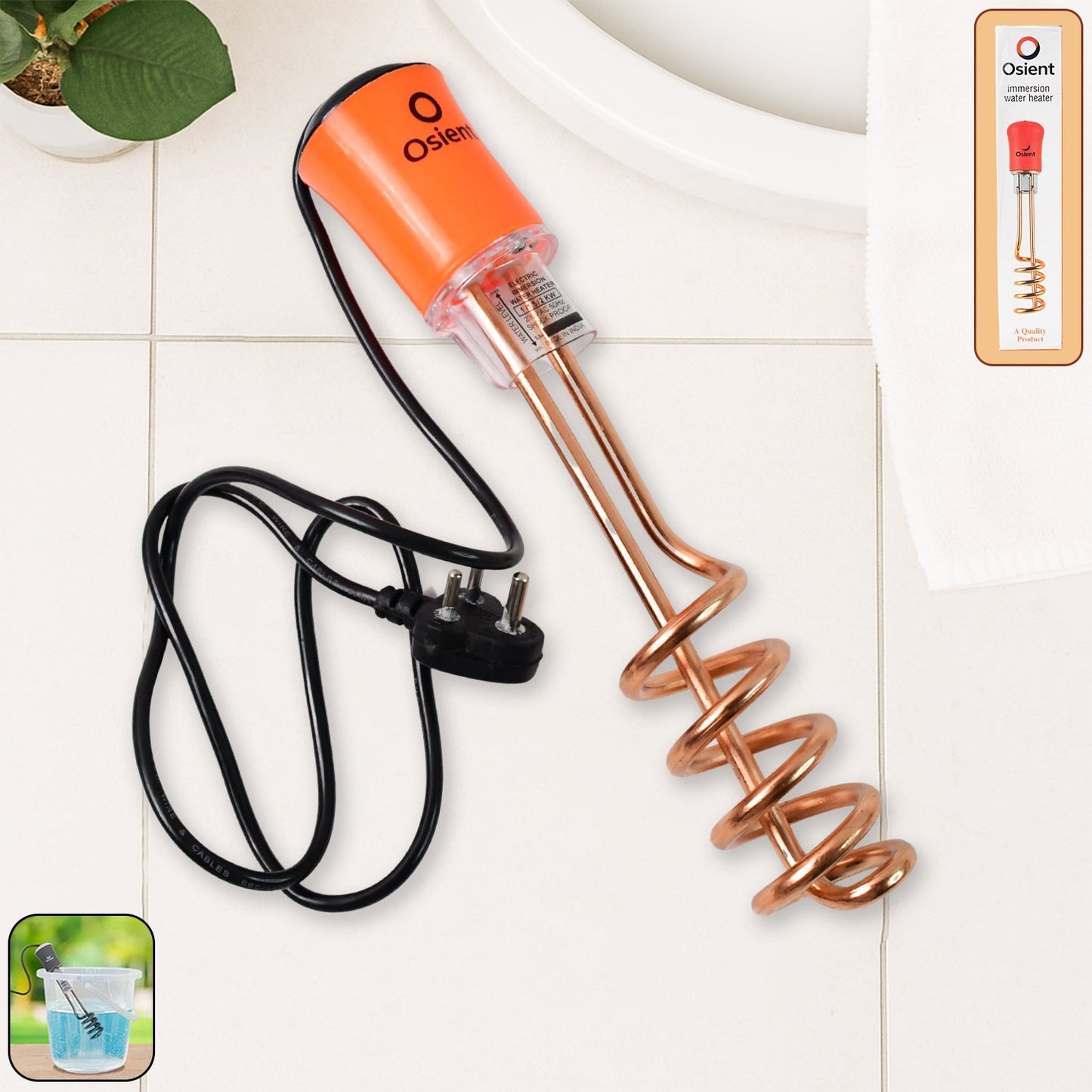 Immersion Water Heater Rod with Copper Heating Element