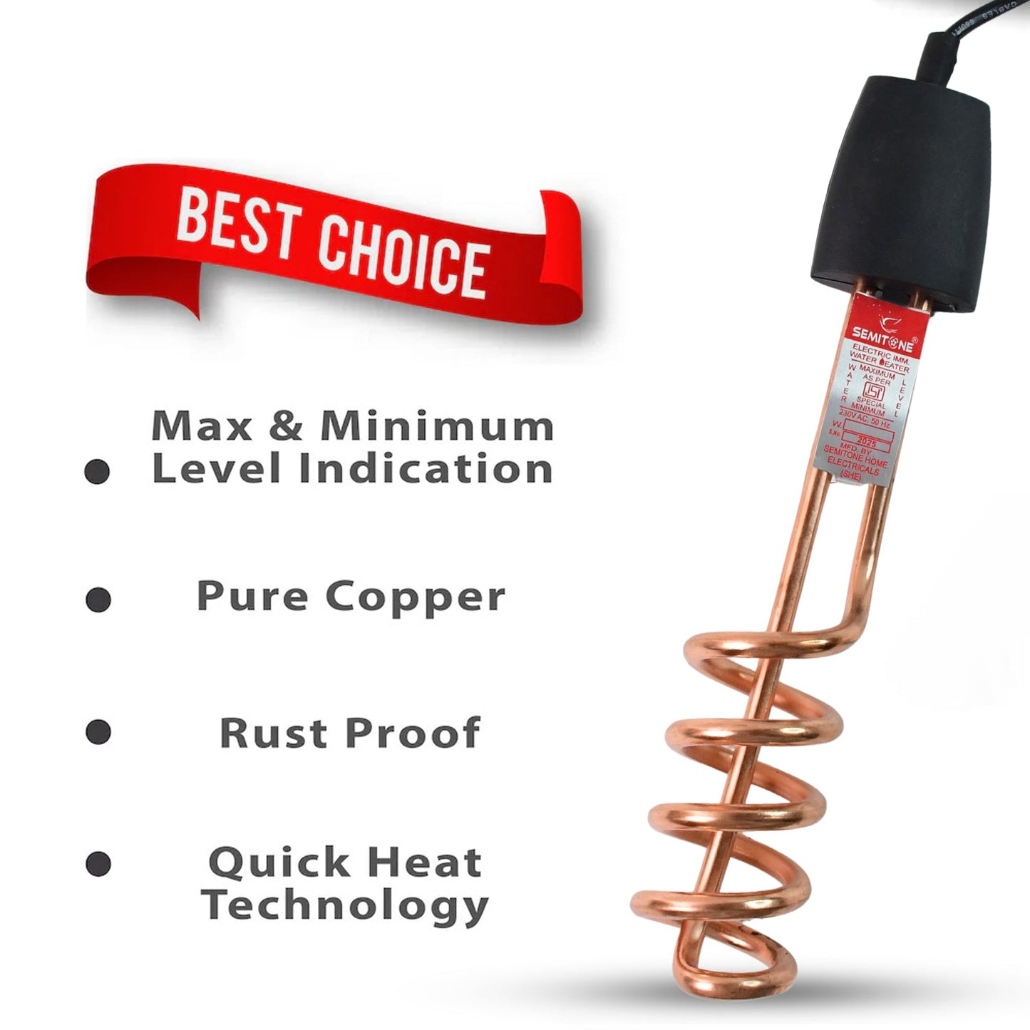 Portable Immersion Water Heater Rod