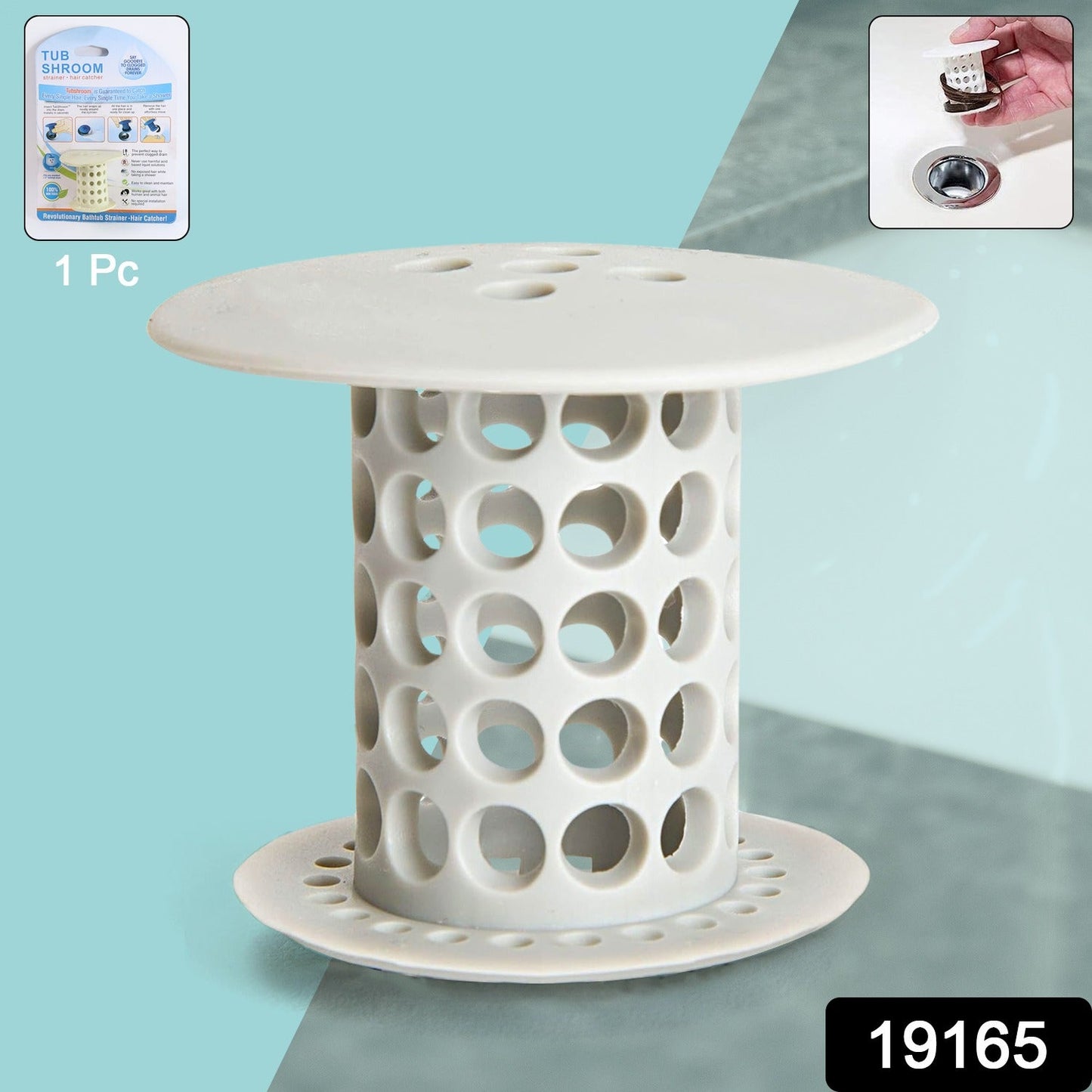 Tub Drain Strainer with Hair Stopper