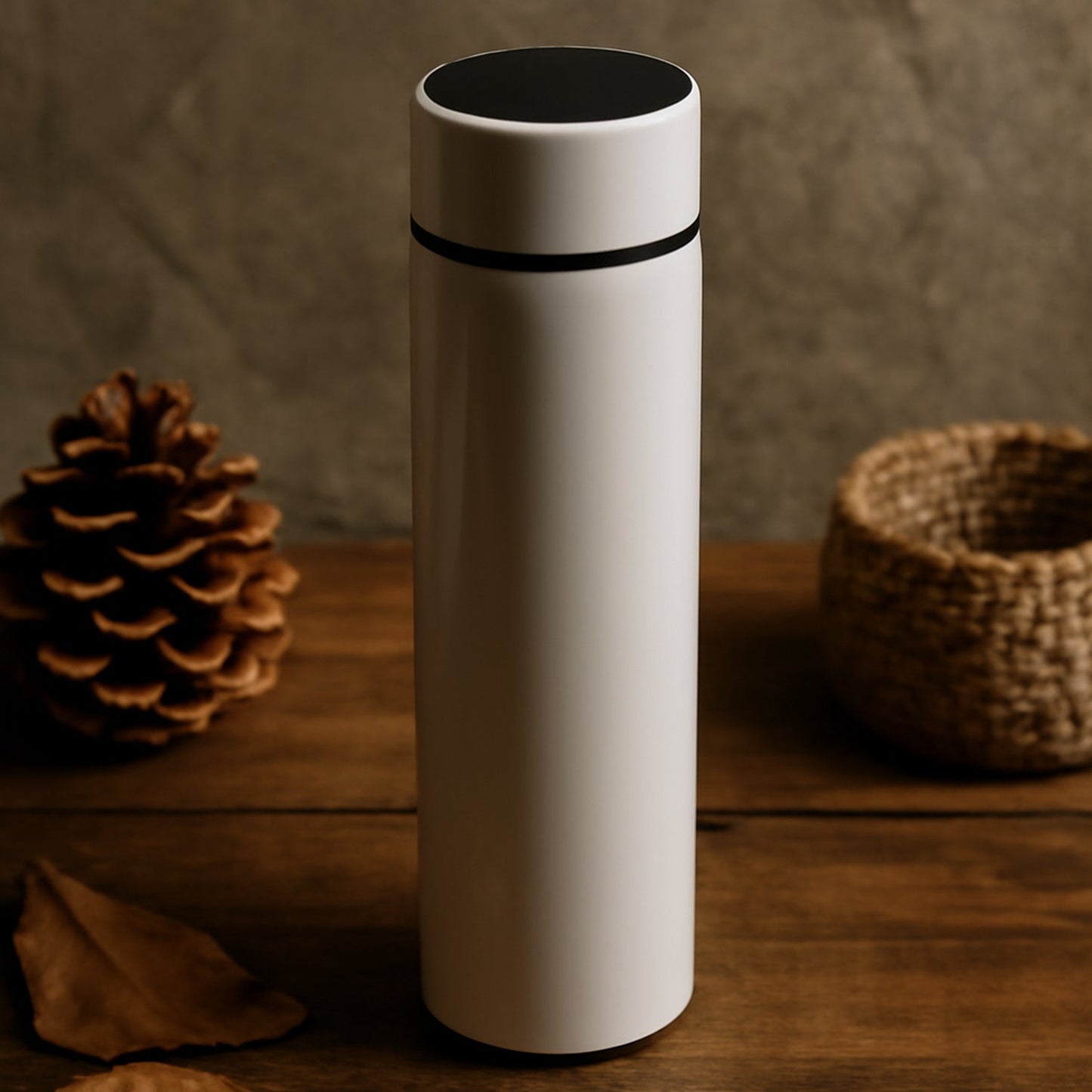 White Vacuum Insulated Water Bottle (1 Pc / 500ML)